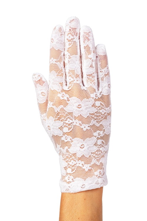 Rękawiczki komunijne koronkowe R02