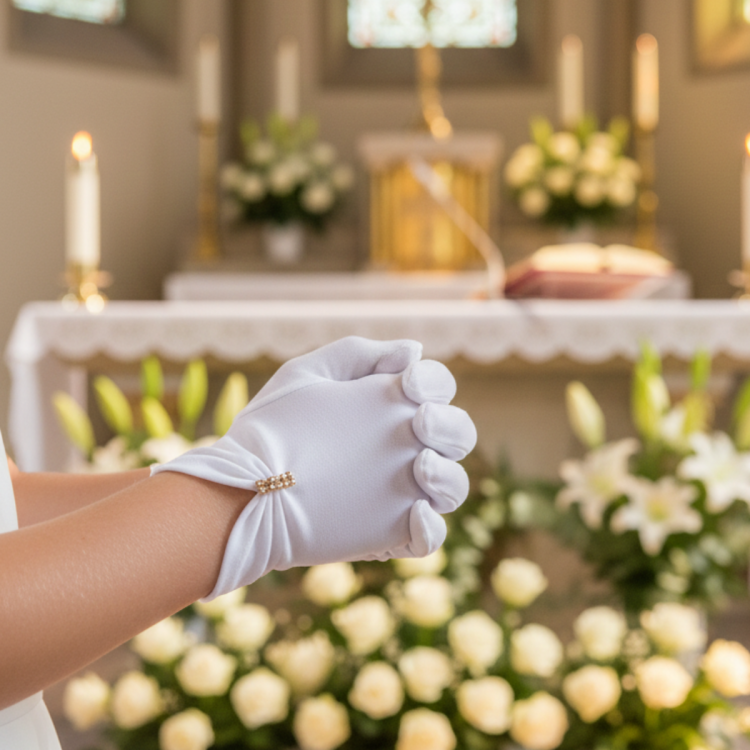 Rękawiczki komunijne R05