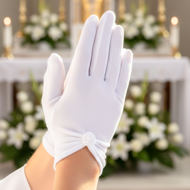 Rękawiczki komunijne R08