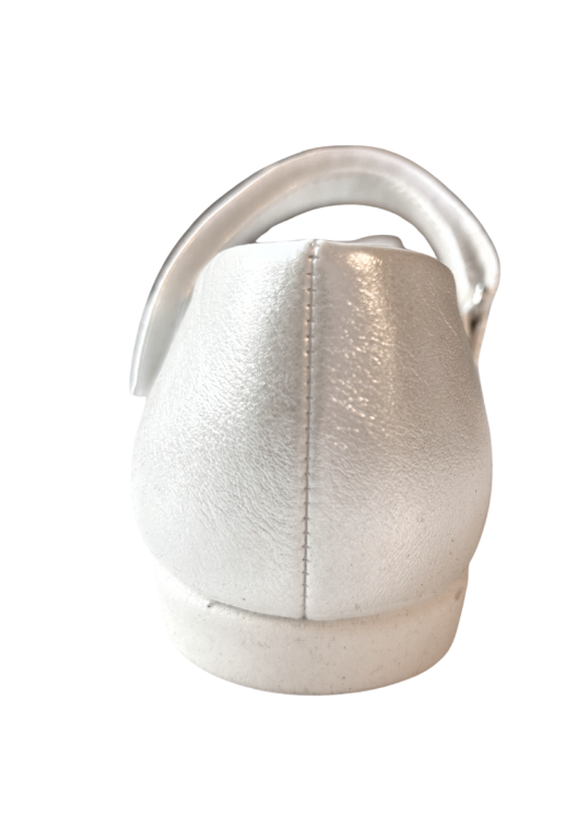 Buty komunijne baleriny z cekinową kokardką