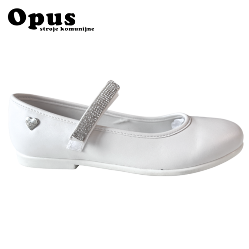buty białe komunijne z cekinami w 14