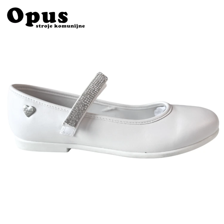 buty białe komunijne z cekinami w 14