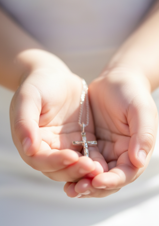 Medalik komunijny srebrny M06.png