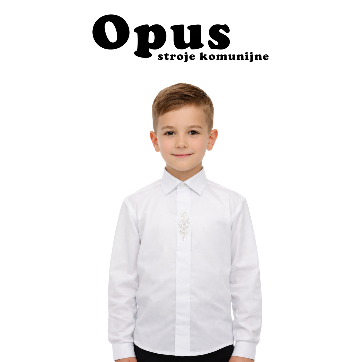 Koszula biała z haftem